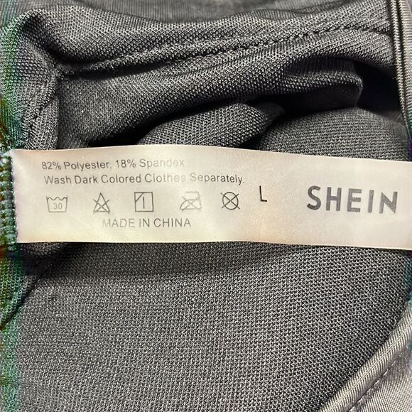 SHEIN Black One Piece Plunging Neckline with Tie and Razorback Swimsuit- Large - Picture 14 of 15